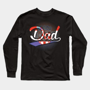 Croatian Dad - Gift for Croatian From Croatia Long Sleeve T-Shirt